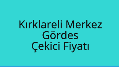 Kırklareli Merkez Çekici Fiyatı – Gördes Oto Kurtarıcı Ücreti