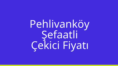 Pehlivanköy Çekici Fiyatı – Şefaatli Oto Kurtarıcı Ücreti