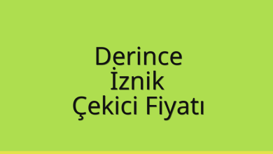 Derince Çekici Fiyatı – İznik Oto Kurtarıcı Ücreti