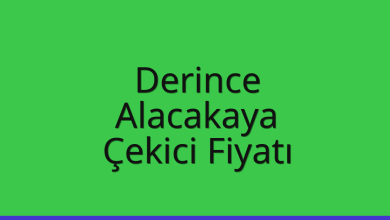 Derince Çekici Fiyatı – Alacakaya Oto Kurtarıcı Ücreti