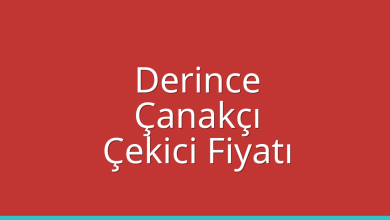 Derince Çekici Fiyatı – Çanakçı Oto Kurtarıcı Ücreti