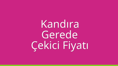 Kandıra Çekici Fiyatı – Gerede Oto Kurtarıcı Ücreti