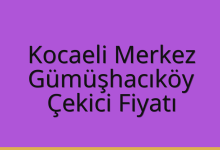 Kocaeli Merkez Çekici Fiyatı – Gümüşhacıköy Oto Kurtarıcı Ücreti