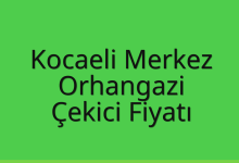 Kocaeli Merkez Çekici Fiyatı – Orhangazi Oto Kurtarıcı Ücreti