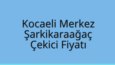 Kocaeli Merkez Çekici Fiyatı – Şarkikaraağaç Oto Kurtarıcı Ücreti