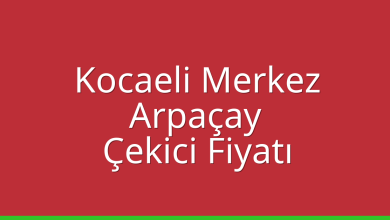 Kocaeli Merkez Çekici Fiyatı – Arpaçay Oto Kurtarıcı Ücreti