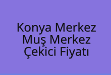 Konya Merkez Çekici Fiyatı – Muş Merkez Oto Kurtarıcı Ücreti