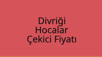 Divriği Çekici Fiyatı – Hocalar Oto Kurtarıcı Ücreti