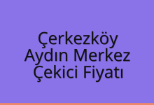 Çerkezköy Çekici Fiyatı – Aydın Merkez Oto Kurtarıcı Ücreti