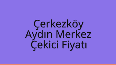 Çerkezköy Çekici Fiyatı – Aydın Merkez Oto Kurtarıcı Ücreti