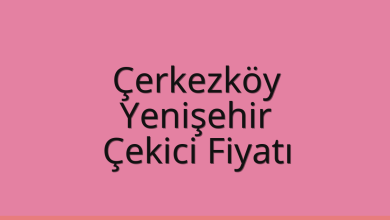 Çerkezköy Çekici Fiyatı – Yenişehir Oto Kurtarıcı Ücreti
