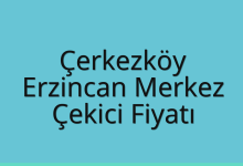 Çerkezköy Çekici Fiyatı – Erzincan Merkez Oto Kurtarıcı Ücreti