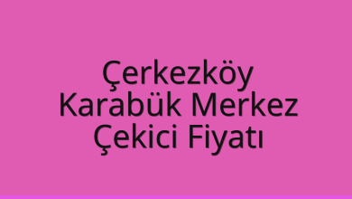 Çerkezköy Çekici Fiyatı – Karabük Merkez Oto Kurtarıcı Ücreti