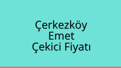 Çerkezköy Çekici Fiyatı – Emet Oto Kurtarıcı Ücreti
