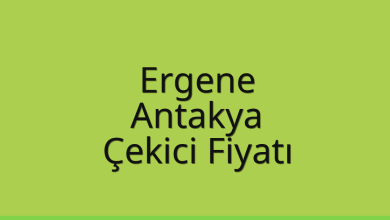 Ergene Çekici Fiyatı – Antakya Oto Kurtarıcı Ücreti