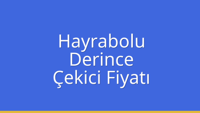 Hayrabolu Çekici Fiyatı – Derince Oto Kurtarıcı Ücreti
