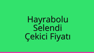 Hayrabolu Çekici Fiyatı – Selendi Oto Kurtarıcı Ücreti