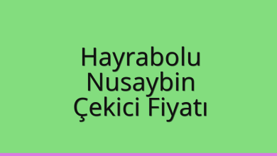 Hayrabolu Çekici Fiyatı – Nusaybin Oto Kurtarıcı Ücreti