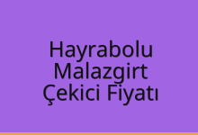 Hayrabolu Çekici Fiyatı – Malazgirt Oto Kurtarıcı Ücreti