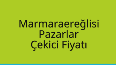 Marmaraereğlisi Çekici Fiyatı – Pazarlar Oto Kurtarıcı Ücreti