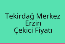 Tekirdağ Merkez Çekici Fiyatı – Erzin Oto Kurtarıcı Ücreti