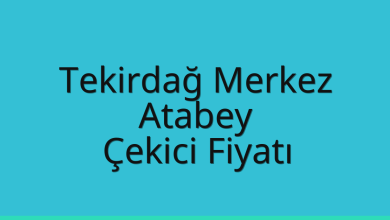 Tekirdağ Merkez Çekici Fiyatı – Atabey Oto Kurtarıcı Ücreti