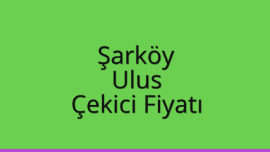 Şarköy Çekici Fiyatı – Ulus Oto Kurtarıcı Ücreti