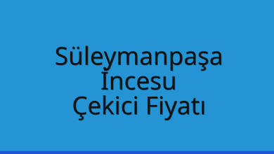 Süleymanpaşa Çekici Fiyatı – İncesu Oto Kurtarıcı Ücreti