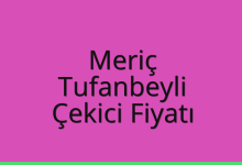 Meriç Çekici Fiyatı – Tufanbeyli Oto Kurtarıcı Ücreti