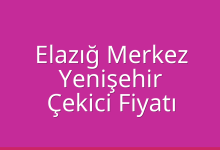 Elazığ Merkez Çekici Fiyatı – Yenişehir Oto Kurtarıcı Ücreti