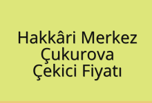 Hakkâri Merkez Çekici Fiyatı – Çukurova Oto Kurtarıcı Ücreti