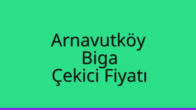 Arnavutköy Çekici Fiyatı – Biga Oto Kurtarıcı Ücreti