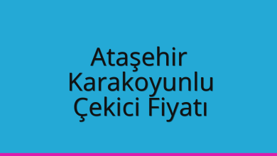 Ataşehir Çekici Fiyatı – Karakoyunlu Oto Kurtarıcı Ücreti