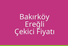 Bakırköy Çekici Fiyatı – Ereğli Oto Kurtarıcı Ücreti