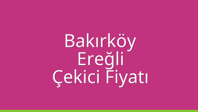 Bakırköy Çekici Fiyatı – Ereğli Oto Kurtarıcı Ücreti