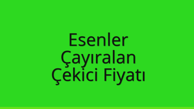 Esenler Çekici Fiyatı – Çayıralan Oto Kurtarıcı Ücreti