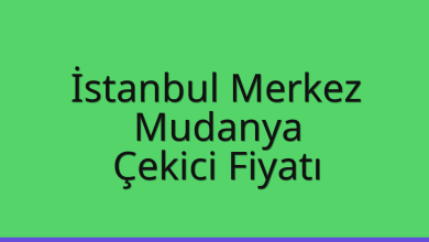 İstanbul Merkez Çekici Fiyatı – Mudanya Oto Kurtarıcı Ücreti