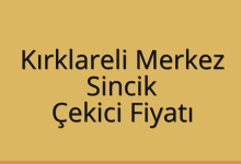 Kırklareli Merkez Çekici Fiyatı – Sincik Oto Kurtarıcı Ücreti