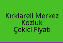 Kırklareli Merkez Çekici Fiyatı – Kozluk Oto Kurtarıcı Ücreti