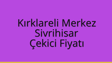 Kırklareli Merkez Çekici Fiyatı – Sivrihisar Oto Kurtarıcı Ücreti