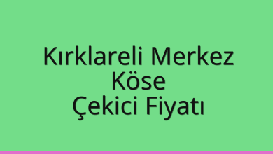 Kırklareli Merkez Çekici Fiyatı – Köse Oto Kurtarıcı Ücreti
