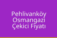 Pehlivanköy Çekici Fiyatı – Osmangazi Oto Kurtarıcı Ücreti