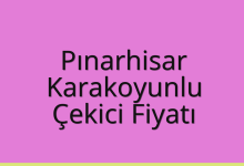 Pınarhisar Çekici Fiyatı – Karakoyunlu Oto Kurtarıcı Ücreti