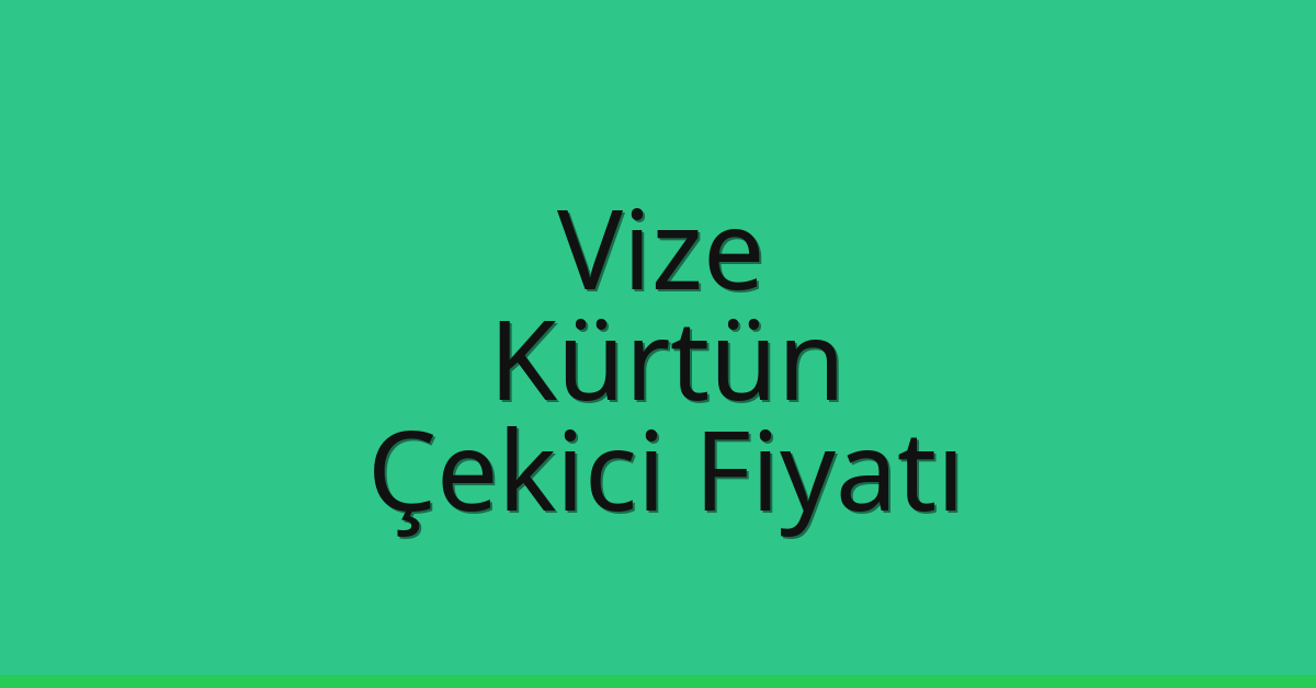 Vize Çekici Fiyatı – Kürtün Oto Kurtarıcı Ücreti