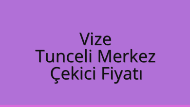 Vize Çekici Fiyatı – Tunceli Merkez Oto Kurtarıcı Ücreti