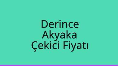 Derince Çekici Fiyatı – Akyaka Oto Kurtarıcı Ücreti