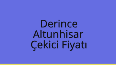 Derince Çekici Fiyatı – Altunhisar Oto Kurtarıcı Ücreti