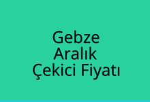 Gebze Çekici Fiyatı – Aralık Oto Kurtarıcı Ücreti