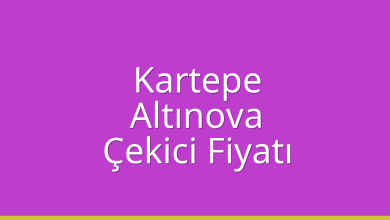 Kartepe Çekici Fiyatı – Altınova Oto Kurtarıcı Ücreti