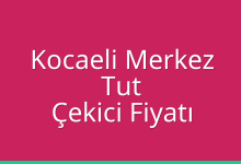 Kocaeli Merkez Çekici Fiyatı – Tut Oto Kurtarıcı Ücreti